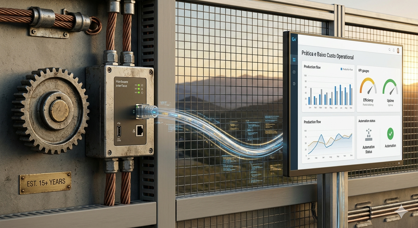 Painel de controle industrial